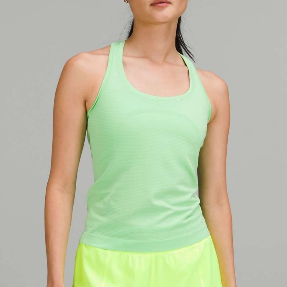 lululemon athletica Light Green Tank Top